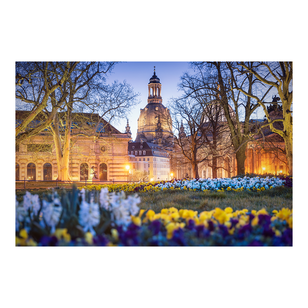 Acryl Board (00685) Frauenkirche im Frühling