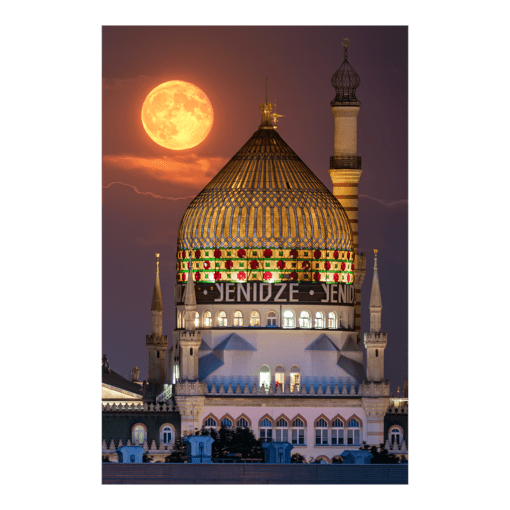 Poster (00711) Yenidze mit Vollmond