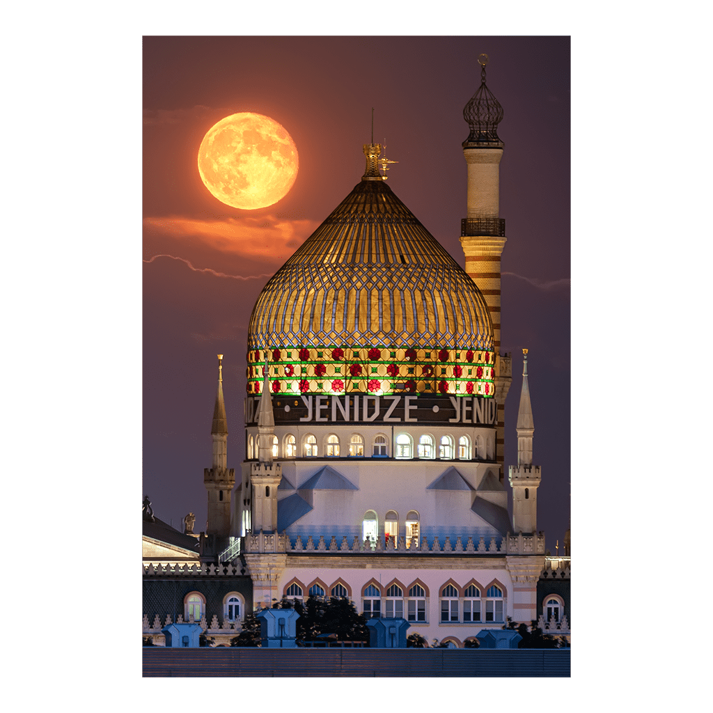 Acryl Board (00711) Yenidze mit Vollmond