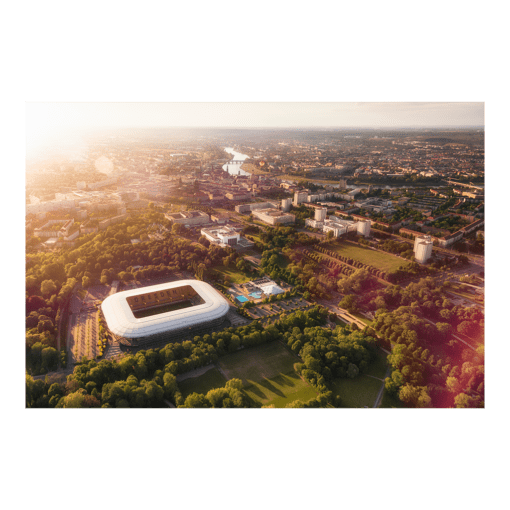 Poster (00715) Dynamo Stadion Luftbild
