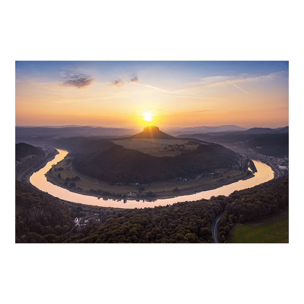 Acryl Board (00724) Elbschleife Lilienstein