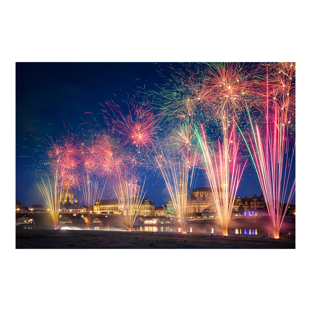 Fotoabzug (00797) Dresden Feuerwerk
