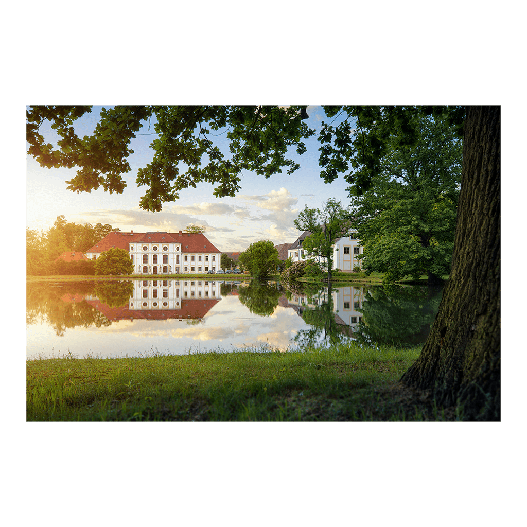 Fotoabzug (00805) Schloss Königswartha am Abend