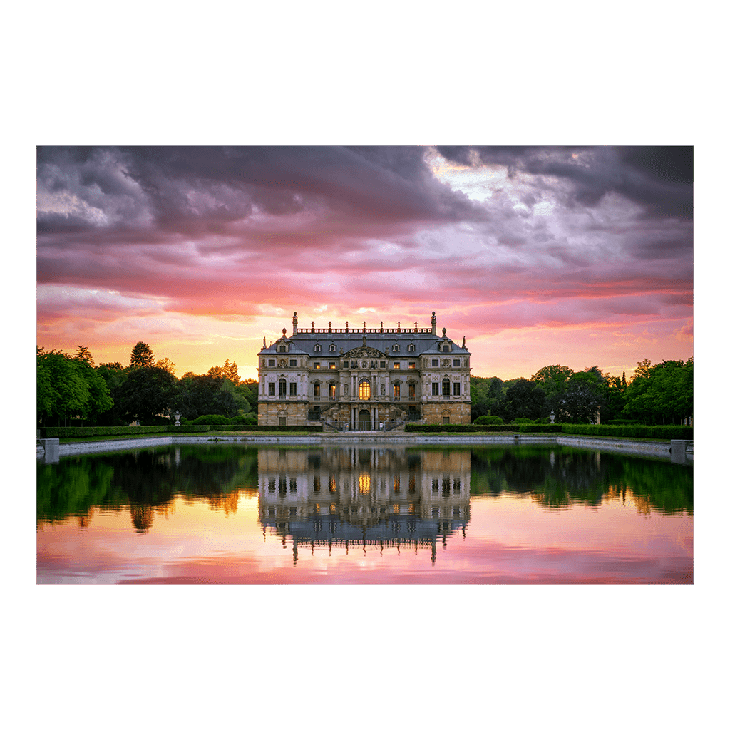 Fotoabzug (00860) Palais zum Sonnenuntergang