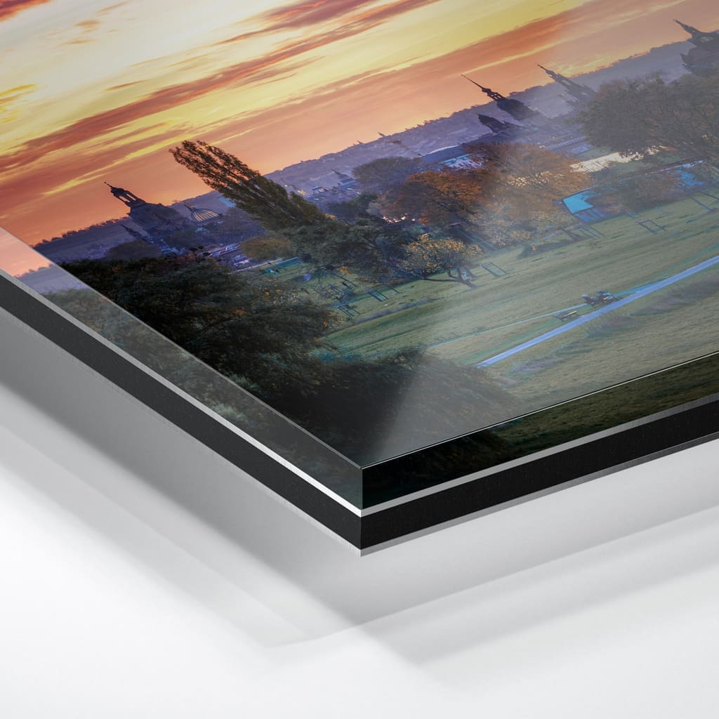 Acryl Board (00881) Brennende Wolken in Dresden – Bild 2