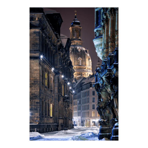 Poster (00900) Augustusstraße im Schnee