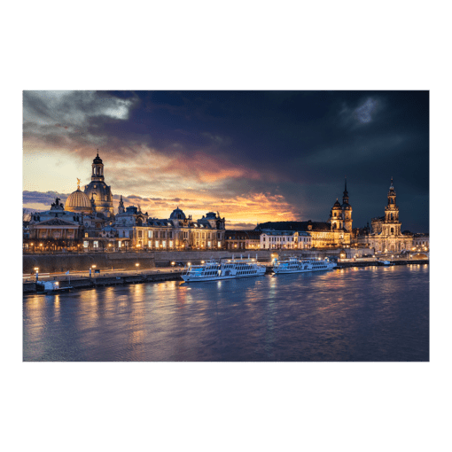 Acryl Board (00906) Dresden Skyline im Sturm