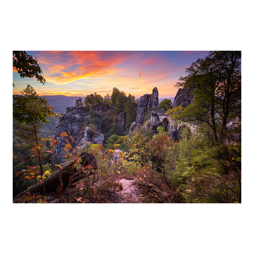 Acryl Board (00928) Bastei im Herbst