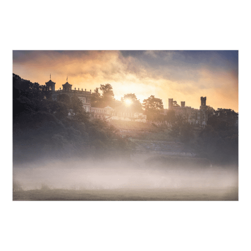 Leinwand (00984) Elbschlösser im Nebel