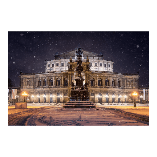 Leinwand (00986) Semperoper im Winter