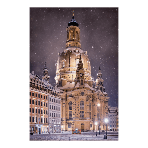 Leinwand (01000) Frauenkirche im Winter