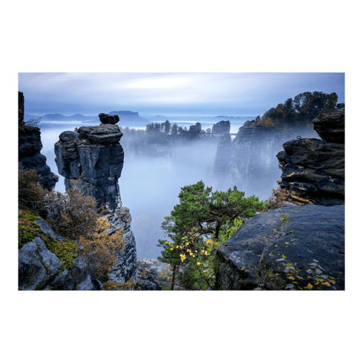 Acryl Board (01010) Nebel in der Bastei