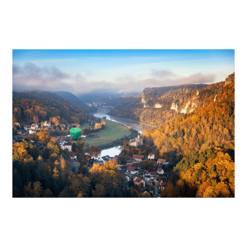 Acryl Board (01013) Burg Altrathen Luftbild