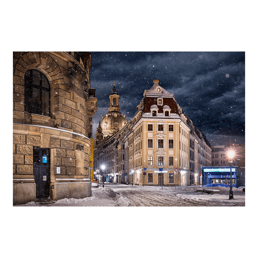 Alu-Dibond (01024) Rampische Straße im Winter