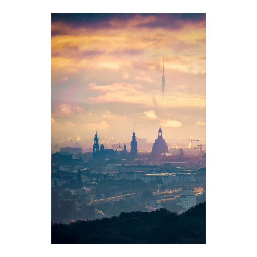 Leinwand (01030) Blick über Dresden