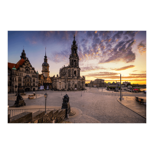 Leinwand (01076) Schloßplatz Dresden