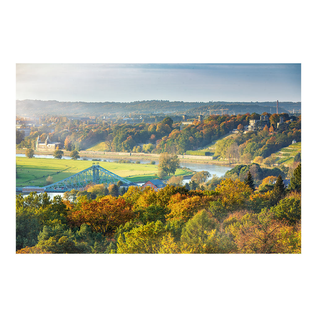 Acryl Board (01154) Dresden im Herbst