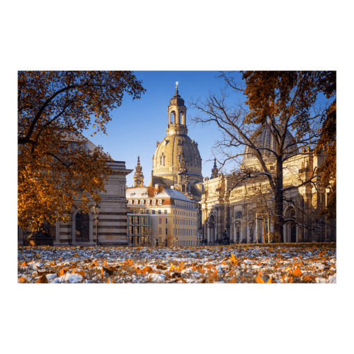 Leinwand (01159) Frauenkirche im Herbst