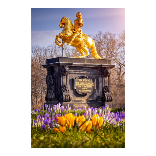 Leinwand (01179) Goldener Reiter