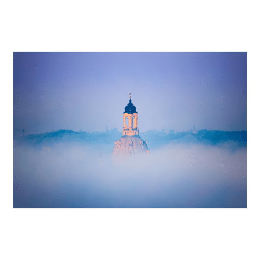 Poster (01195) Frauenkirche im Nebel