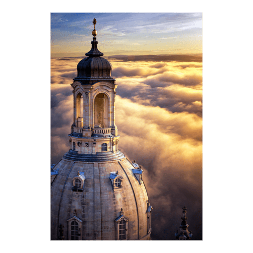 Poster (01260) Frauenkirche bei Nebel