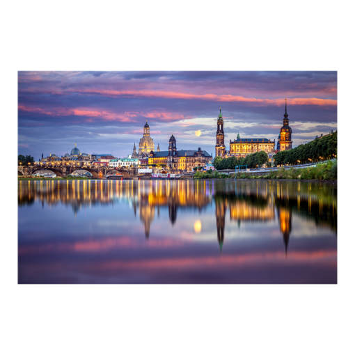 Poster (01270) Dresden Skyline
