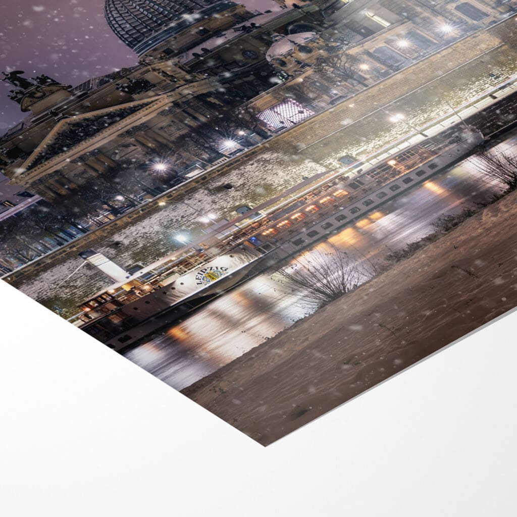 Poster (01307) Dresden Skyline im Winter – Bild 3
