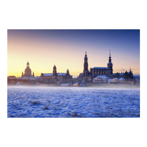 Leinwand (01028) Dresden Skyline im Winter
