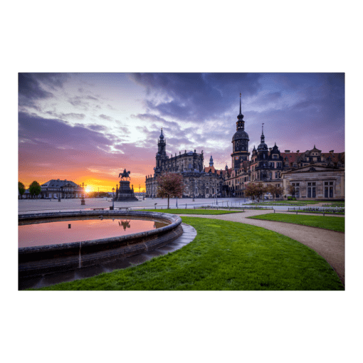 Poster (01350) Theaterplatz zum Sonnenaufgang