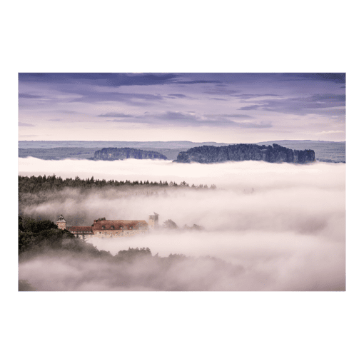 Poster (00416) Sächsische Schweiz im Nebelmeer