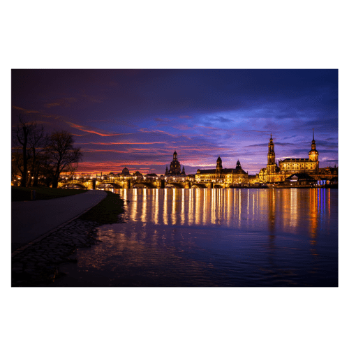 Poster (01385) Dresden Skyline zum Hochwasser