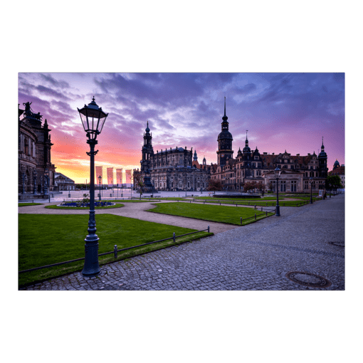 Poster (01389) Theaterplatz im Morgenrot