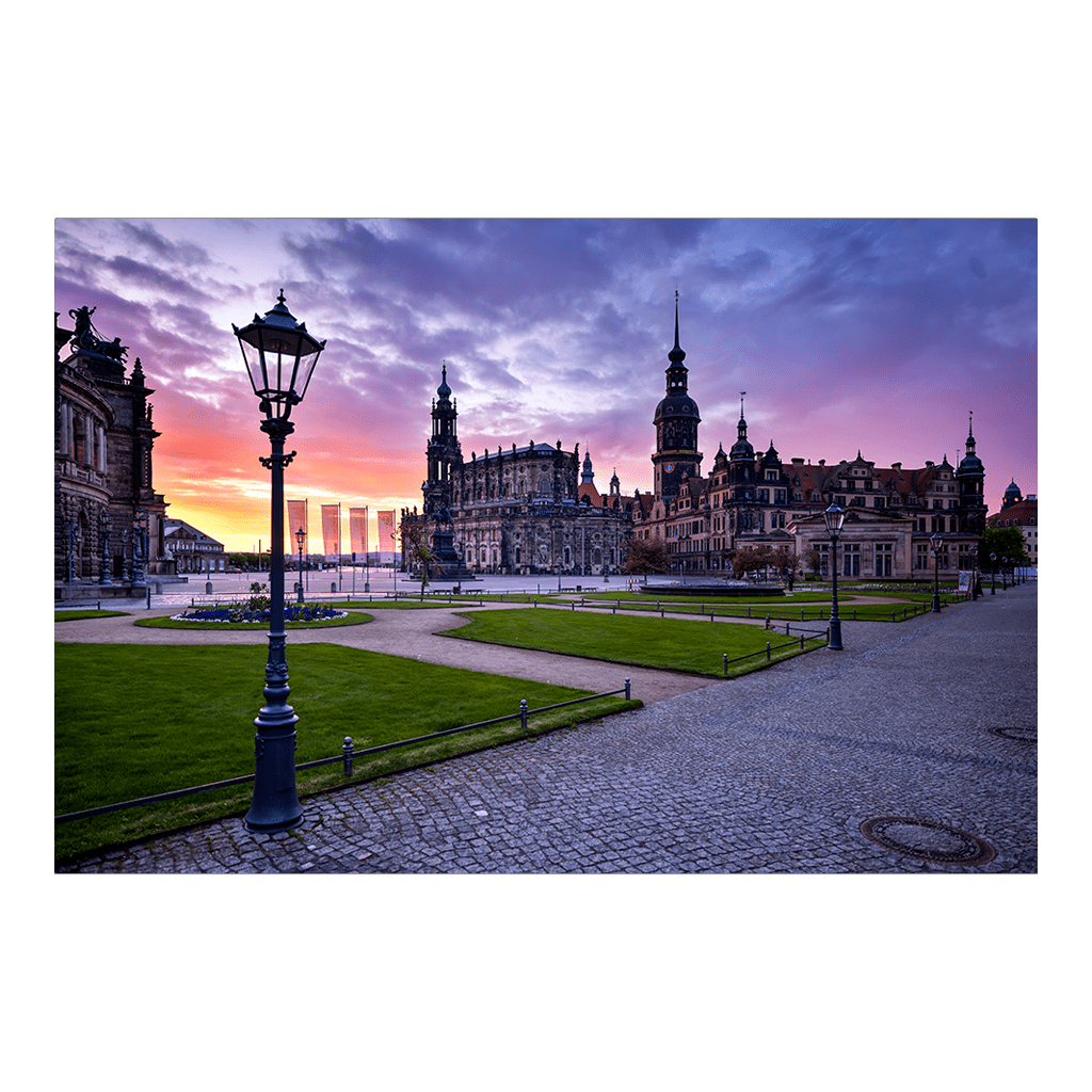 Leinwand (01389) Theaterplatz im Morgenrot