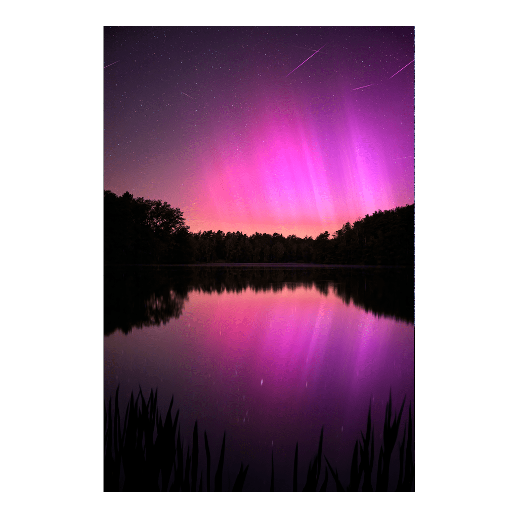 Poster (01398) Polarlichter während den Perseiden