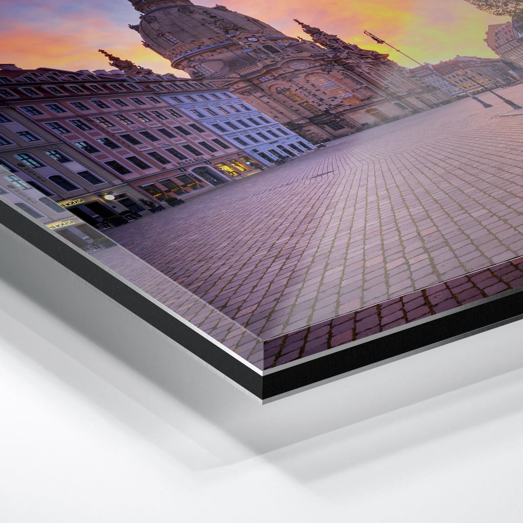 Acryl Board (01408) Sonnenaufgang am Neumarkt – Bild 2