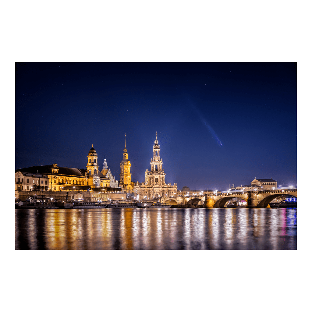 Alu-Dibond (01412) Komet über Dresden