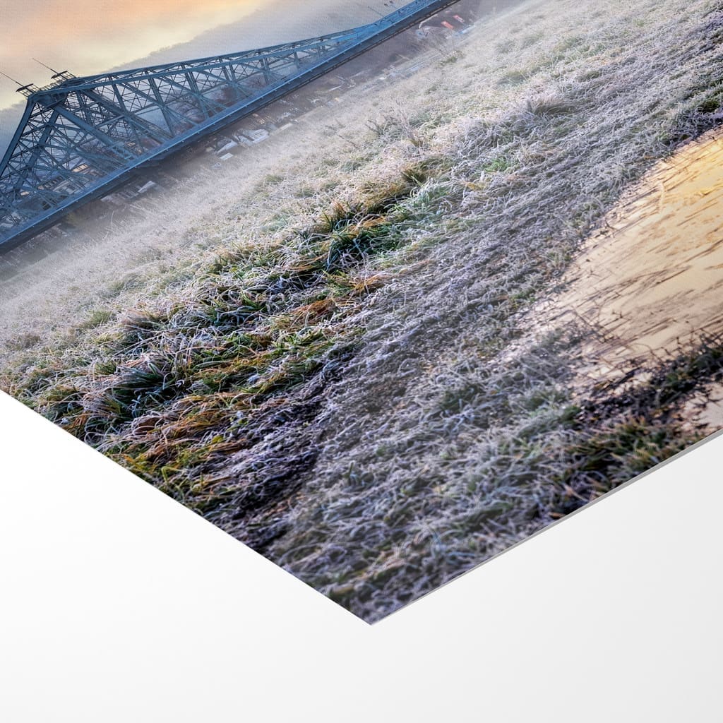 Poster (01425) Kalter Wintermorgen am Blauen Wunder – Bild 3