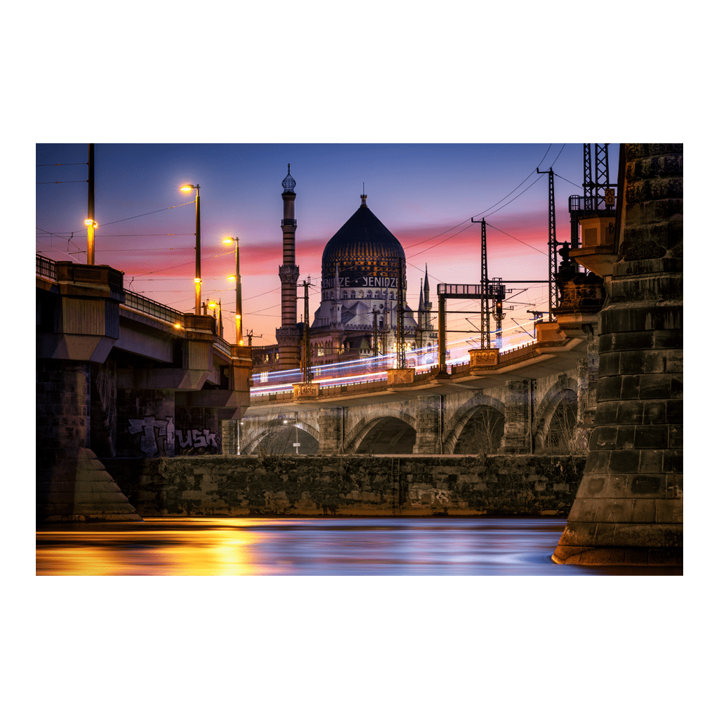Leinwand (01447) Yenidze am Abend