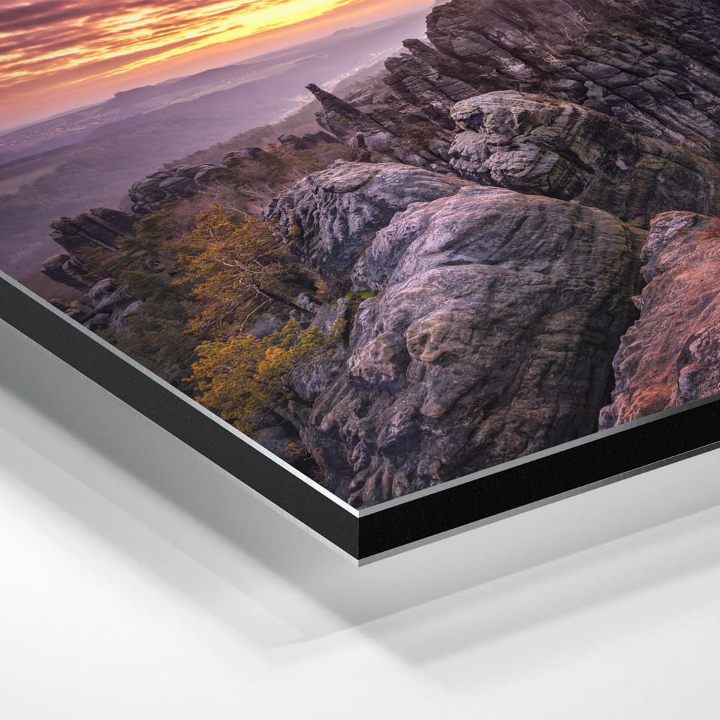 Alu-Dibond (01452) Schrammsteine zum Sonnenuntergang – Bild 3