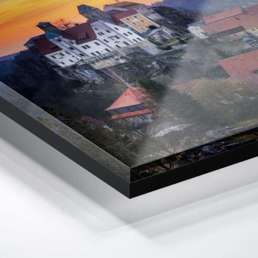 Acryl Board (01460) Burg Hohnstein zum Sonnenuntergang – Bild 3