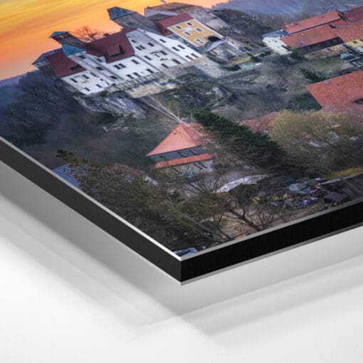 Alu-Dibond (01460) Burg Hohnstein zum Sonnenuntergang – Bild 3
