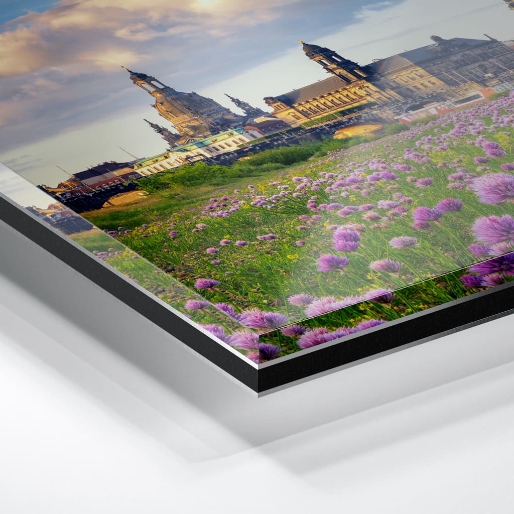 Acryl Board (01521) Dresdner Skyline zum Sonnenaufgang – Bild 2