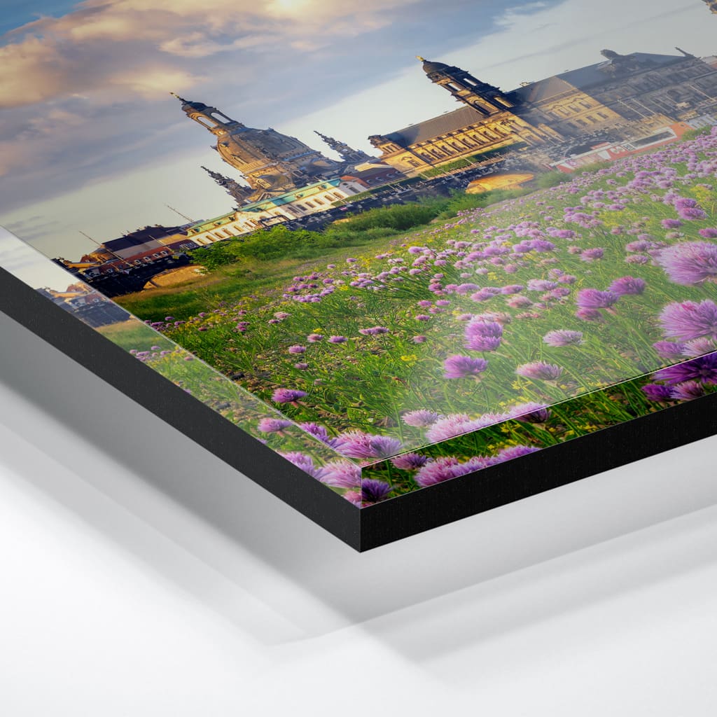 Acryl Board (01521) Dresdner Skyline zum Sonnenaufgang – Bild 3
