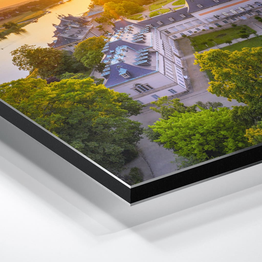 Alu-Dibond (01522) Schloss Pillnitz zum Sonnenuntergang – Bild 6