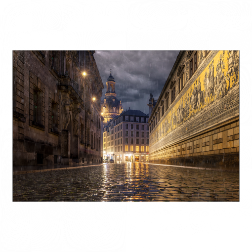 Leinwand (01541) Fürstenzug im Regen