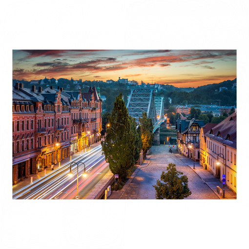 Poster (01548) Schillerplatz am Morgen
