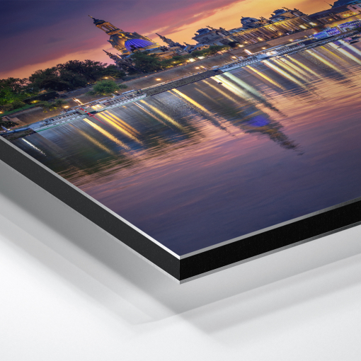 Alu-Dibond (01556) Skyline im Abendrot – Bild 3