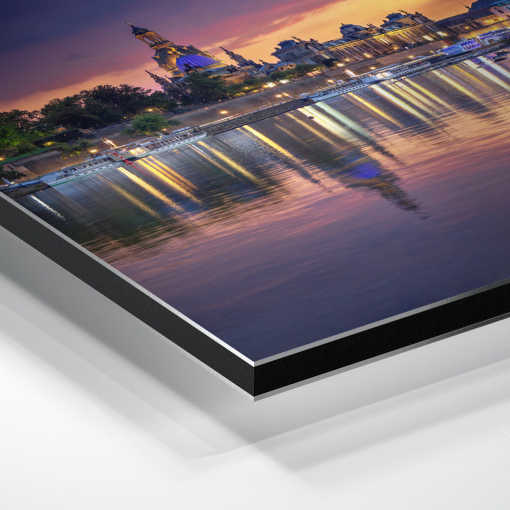 Alu-Dibond (01556) Skyline im Abendrot – Bild 6