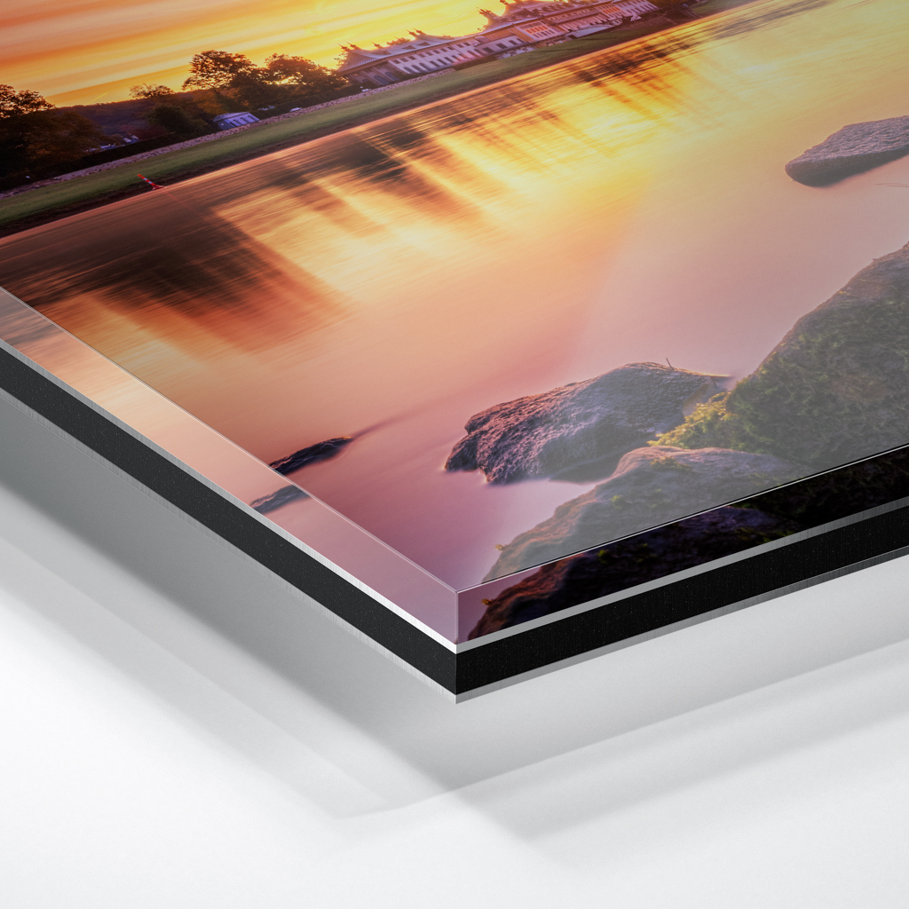 Acryl Board (01560) Schloss Pillnitz im Morgenrot – Bild 2