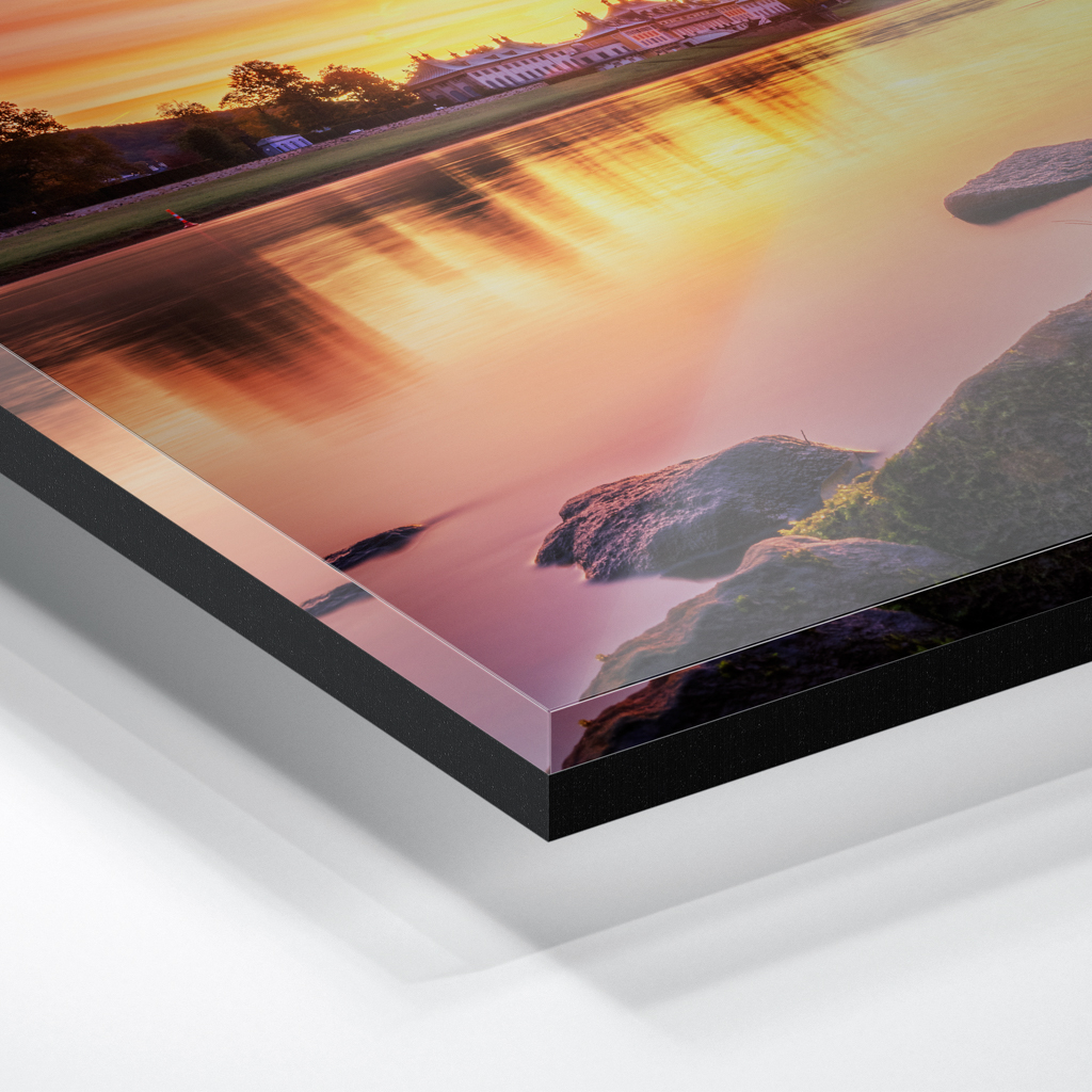 Acryl Board (01560) Schloss Pillnitz im Morgenrot – Bild 3